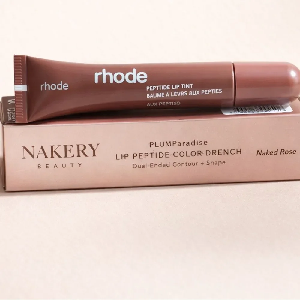 Rhode Espresso + Nakery Naked Rose Liner/Lip Color Peptide Lip Bundle | NEW